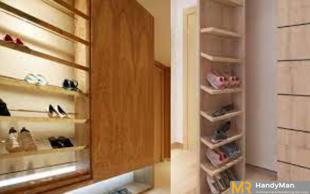 Bomb shelter shoe cabinet