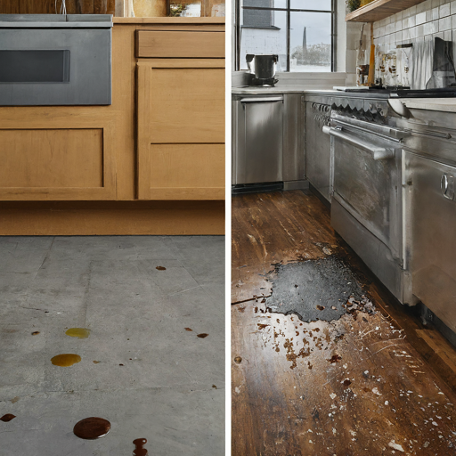 how to clean oily kitchen floor